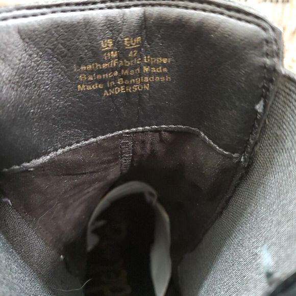 Sam Edelman Anderson Chelsea Calf Boot Chunky Platform Black Leather Womens 11M - Picture 12 of 13